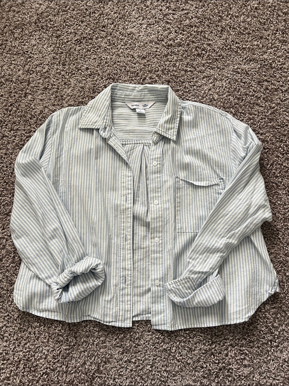 Old Navy “The Cropped Shirt” Button Down